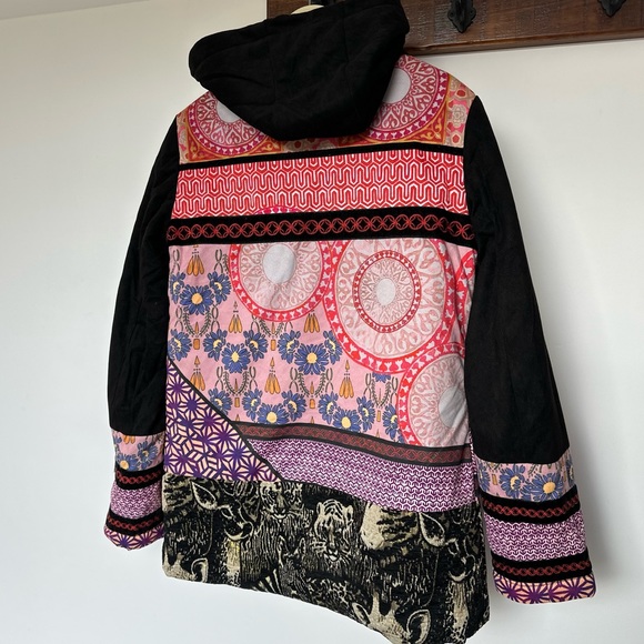 Desigual quilted jacket with hood NWT - Picture 5 of 10